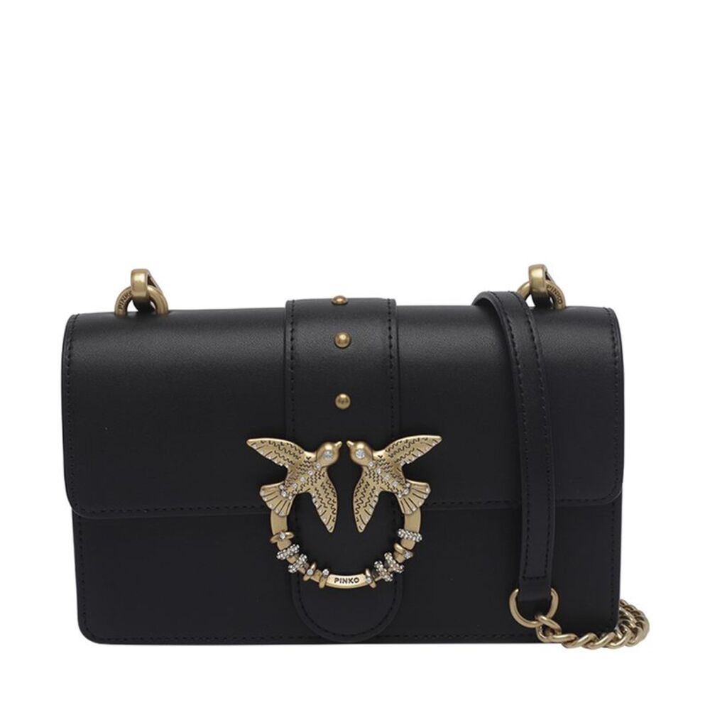 Pinko Women Mini Love One Jewel Buckle Crossbody Bag
